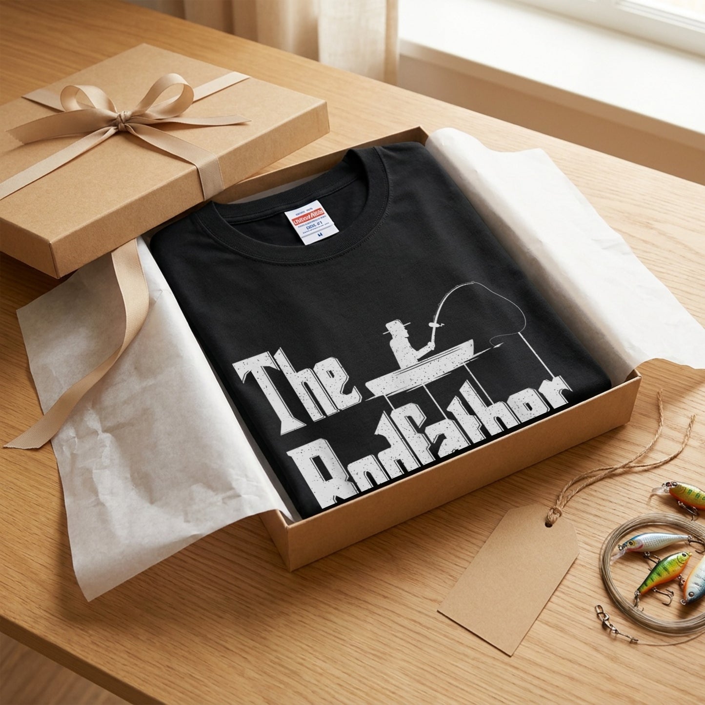 「The Rodfather」ゴッドファーザー パロディ 釣り Tシャツ - 釣り 服 | CASTMODE
