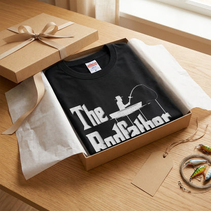 「The Rodfather」ゴッドファーザー パロディ 釣り Tシャツ - 釣り 服 | CASTMODE