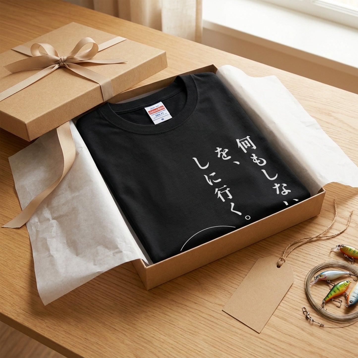 LIGHT SALT GAME | 富士山 堤防 ジグヘッド アジ 描画 Tシャツ【アングラー・釣り好き・イベント・ギフトに最適】