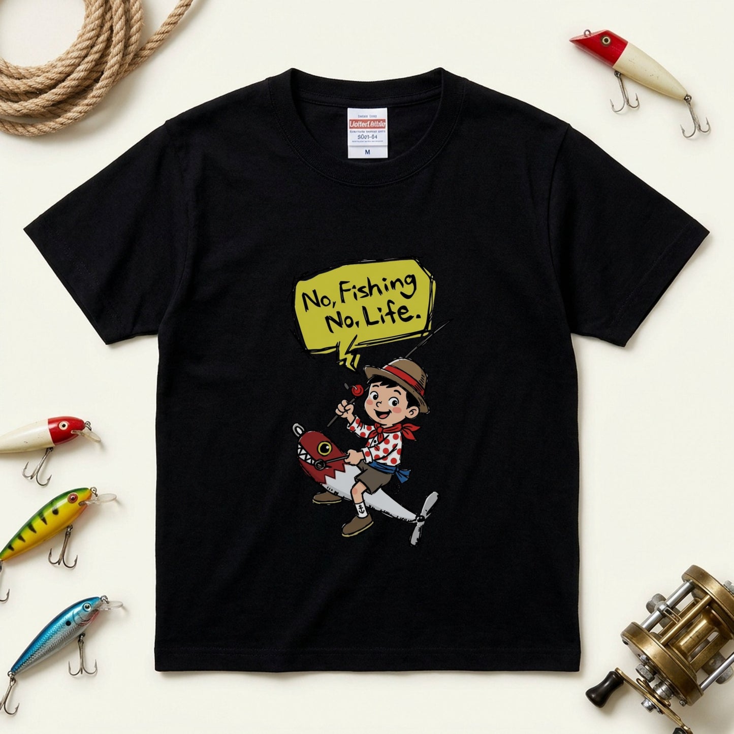 No Fishing No Life Tシャツ | 釣りバカ・ルアー・バス釣り・フィッシング・アウトドア・おしゃれに人気