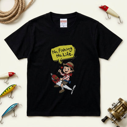 No Fishing No Life Tシャツ | 釣りバカ・ルアー・バス釣り・フィッシング・アウトドア・おしゃれに人気