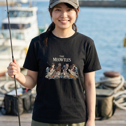 THE MEOWTLES 釣り猫 Tシャツ | CASTMODE