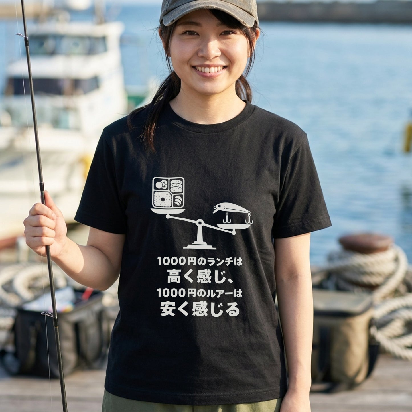 1000円のランチは高く、1000円のルアーは安く感じる Tシャツ