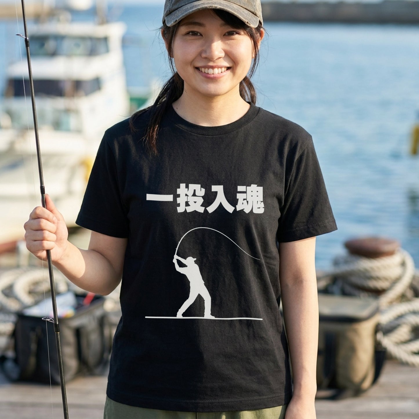 一投入魂 Tシャツ｜四字熟語 センタープリント | CASTMODE