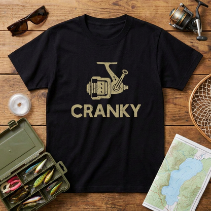 「CRANKY」スプーニング リール ヴィンテージ 釣り Tシャツ - 釣り 服 | CASTMODE