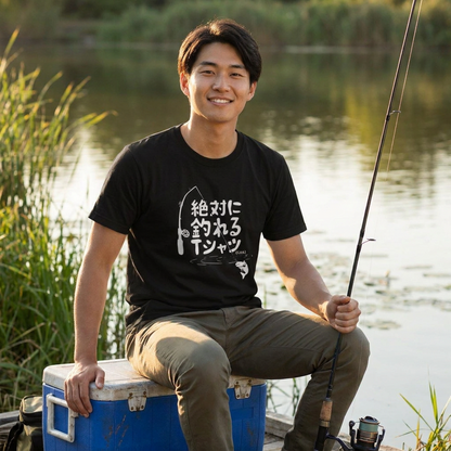 「絶対に釣れるTシャツ（たぶん）」ネタTシャツ