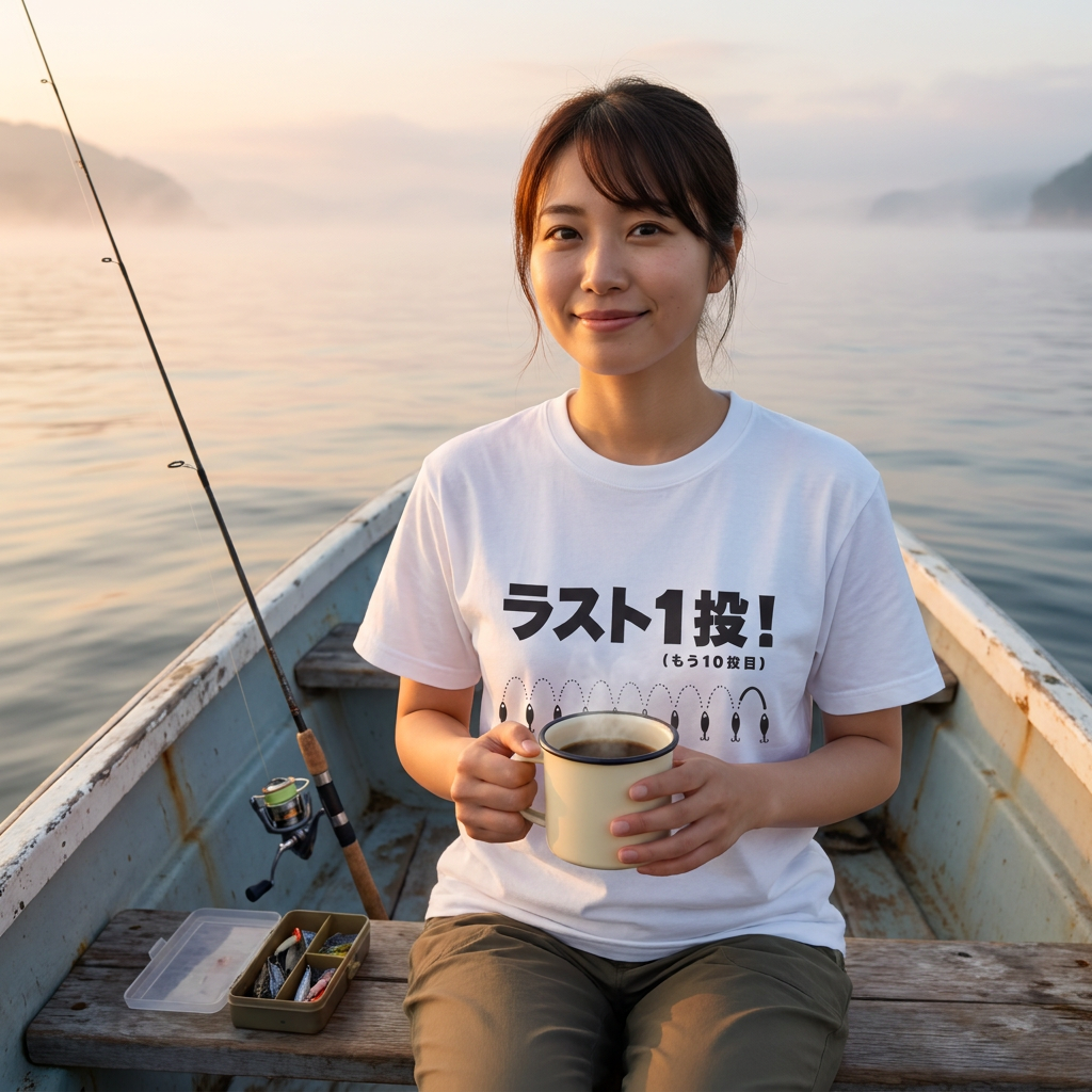 ラスト1投！（もう10投目）Tシャツ｜釣り人あるある| CASTMODE