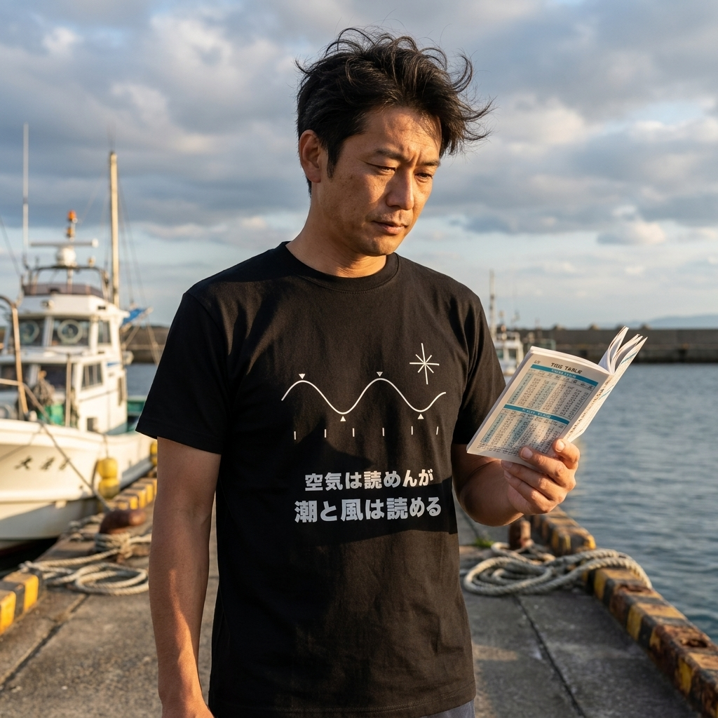 空気は読めんが潮と風は読める Tシャツ｜父の日ギフト | CASTMODE