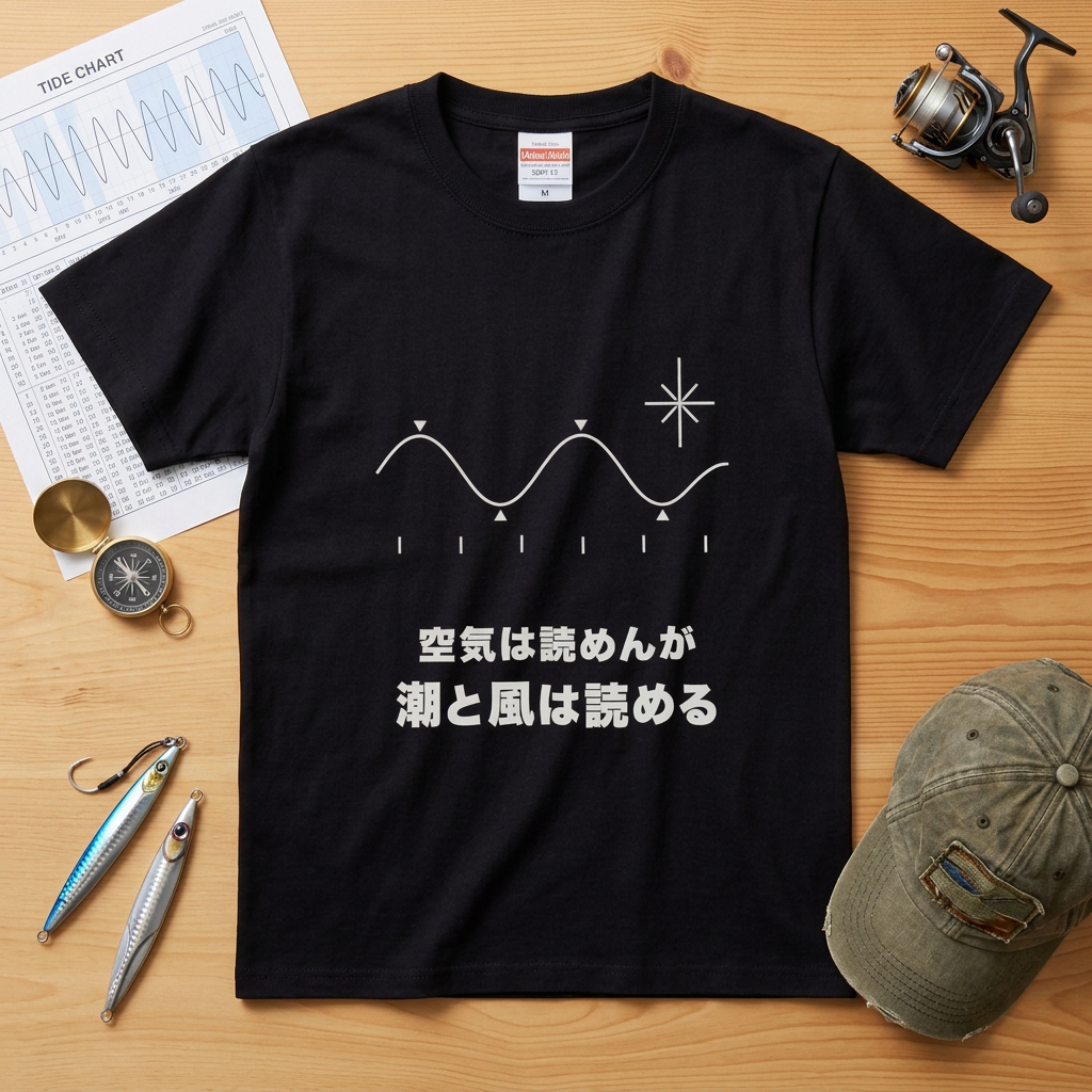 空気は読めんが潮と風は読める Tシャツ｜父の日ギフト | CASTMODE