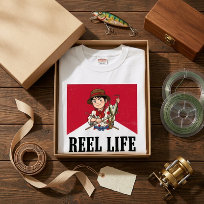 おもしろジョーク 釣り仲間へのギフト白Tシャツ | CASTMODE