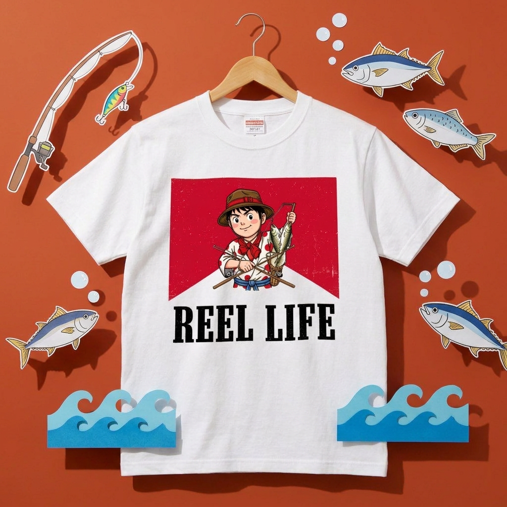 おもしろジョーク 釣り仲間へのギフト白Tシャツ | CASTMODE