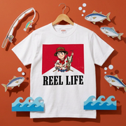 おもしろジョーク 釣り仲間へのギフト白Tシャツ | CASTMODE